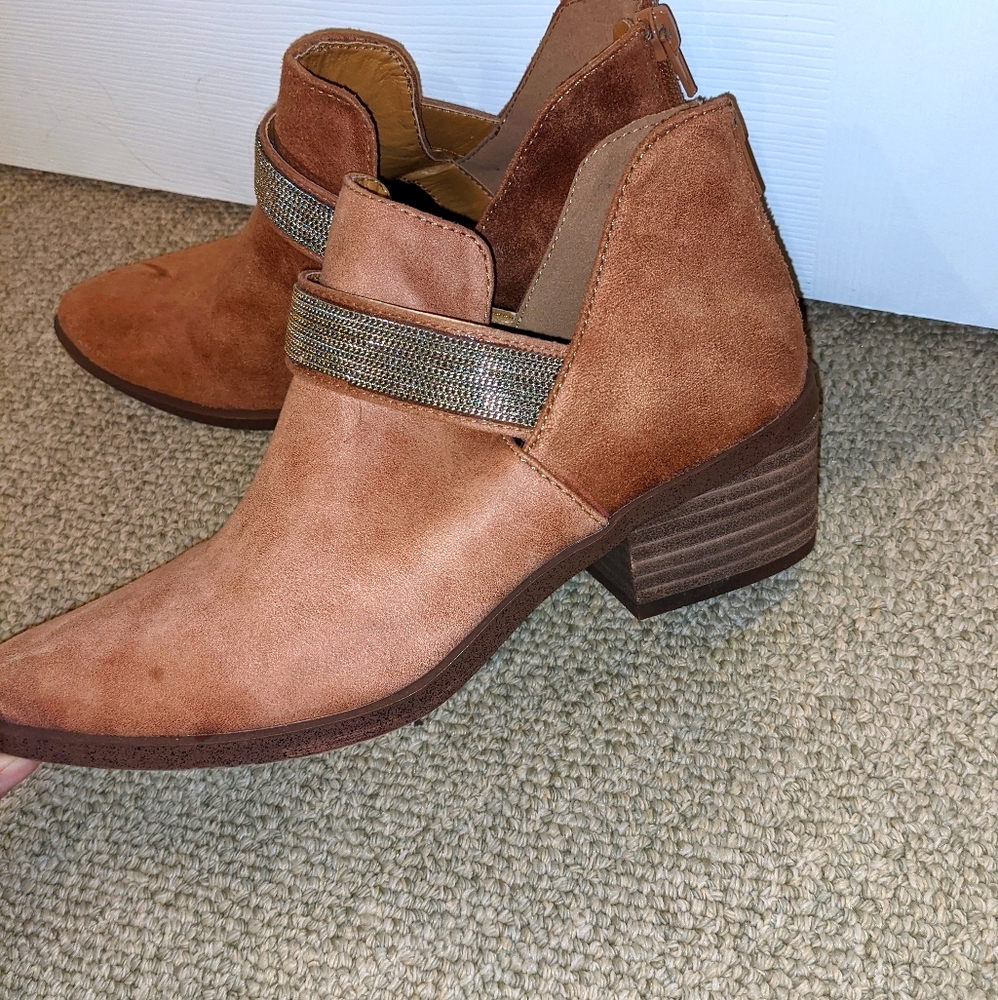 Suede booties
